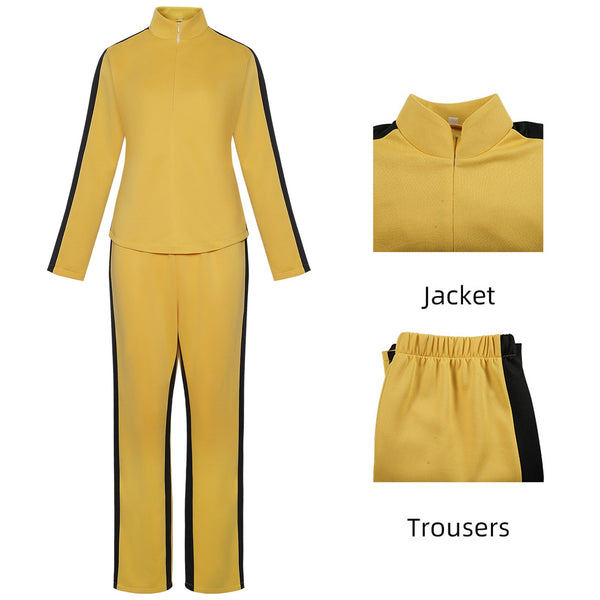 Kill Bill Beatrix Kiddo Cosplay Costume – Women Yellow Jumpsuit Outfit