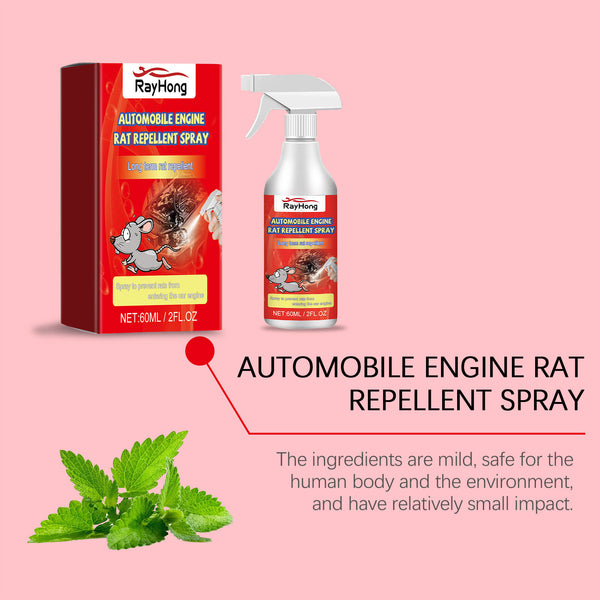 3PCS Automobile Engine Rat Repellent Spray 60ML Mouse Car Natural Prot
