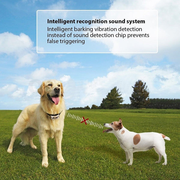 Dog barking Pet Rechargeabl barking collar vibrate barkcollar Auto Ant