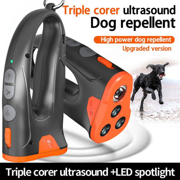 Ultrasonic Rechargeable LED Dog Behavior Adjuster Deterrent Training D