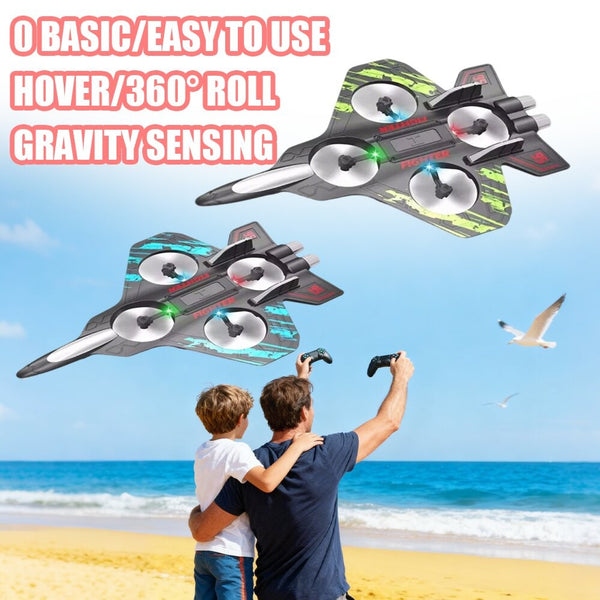 RC Quadcopter Remote Control Airplane Stunt Fighter Plane Toy