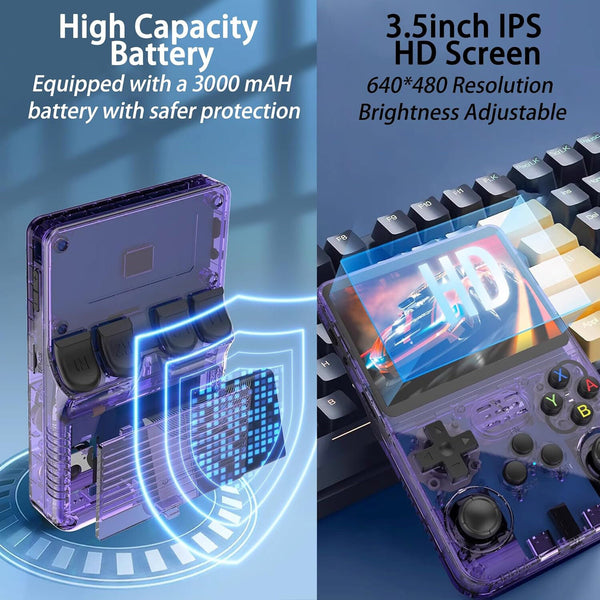 64GB/128GB Video Games Consoles R36S 15000+ Games Retro Handheld Game
