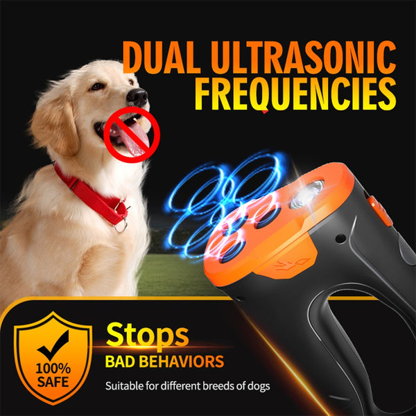 Ultrasonic Rechargeable LED Dog Behavior Adjuster Deterrent Training D