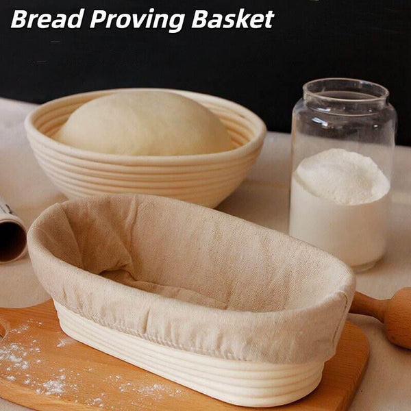 Proofing Provin Bread Dough Baking Rattan Round Oval Basket Brotform B