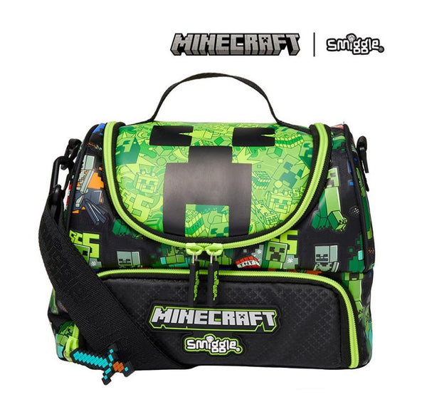 Minecraft Kids School Bag Set – Backpack, Trolley Bag, Lunch Bag, Lunch Box & Bottle