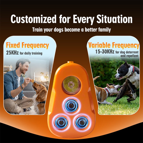 Ultrasonic Rechargeable LED Dog Behavior Adjuster Deterrent Training D
