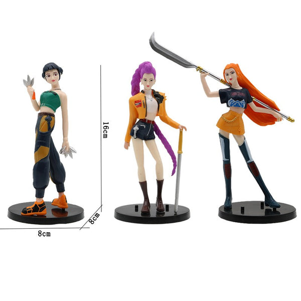 KPop Demon Hunters Rumi Mira Zoey Figurines Doll Collectible Decorativ