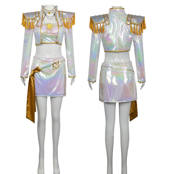 Kids Girls K-Pop Demon Hunters Rumi Mira Zoey Cosplay Wig Costume Fanc