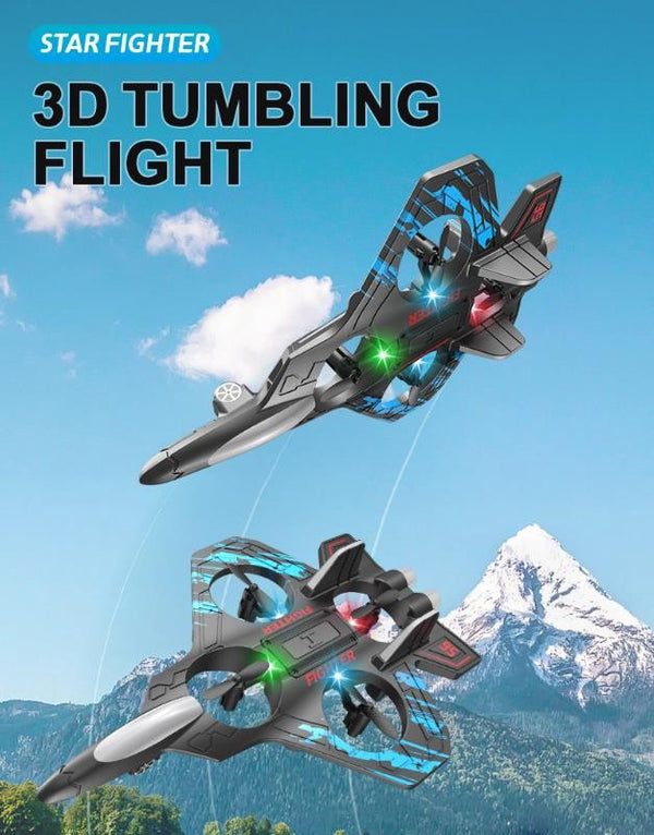 RC Quadcopter Remote Control Airplane Stunt Fighter Plane Toy
