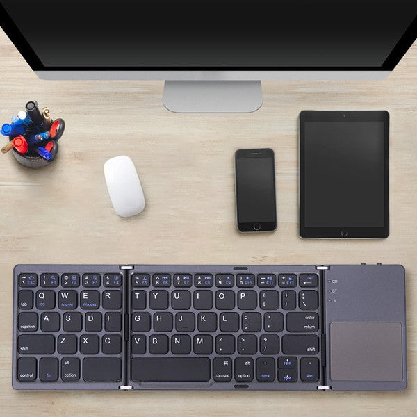 Ultra Slim Bluetooth Wireless Keyboard for Apple iPad iPhone Android W