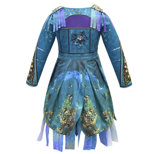 Halloween Descendants 3 Cosplay Uma Costume Book Week Fancy Dress Wig