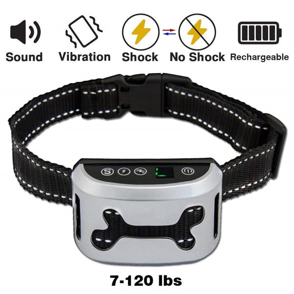 Dog barking Pet Rechargeabl barking collar vibrate barkcollar Auto Ant