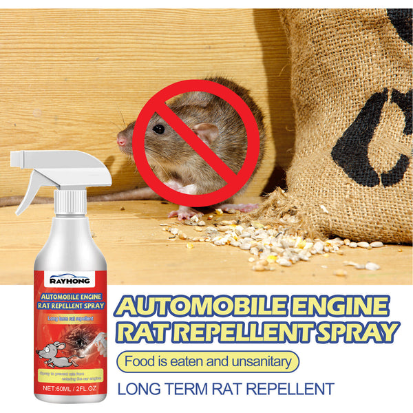 3PCS Automobile Engine Rat Repellent Spray 60ML Mouse Car Natural Prot