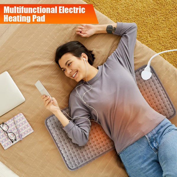 Electric Heat Pad Adjustable Heating Mat Warmer Blanket Back Pain Reli