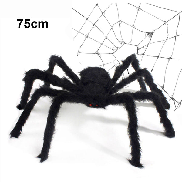 75cm Giant Spider Halloween Decoration Haunted House Prop Indoor Outdo