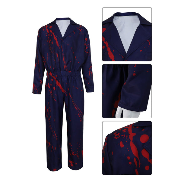 Michael Myers Cosplay Halloween Coveralls Horror Adults Mask Jumpsuit
