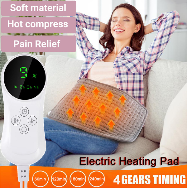 Electric Heat Pad Adjustable Heating Mat Warmer Blanket Back Pain Reli