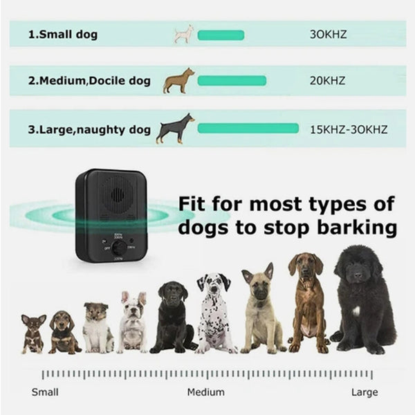 Repeller Device Trainer Control Barking Anti-Bark Stop Ultrasonic Dog