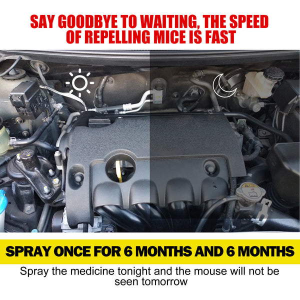 3PCS Automobile Engine Rat Repellent Spray 60ML Mouse Car Natural Prot