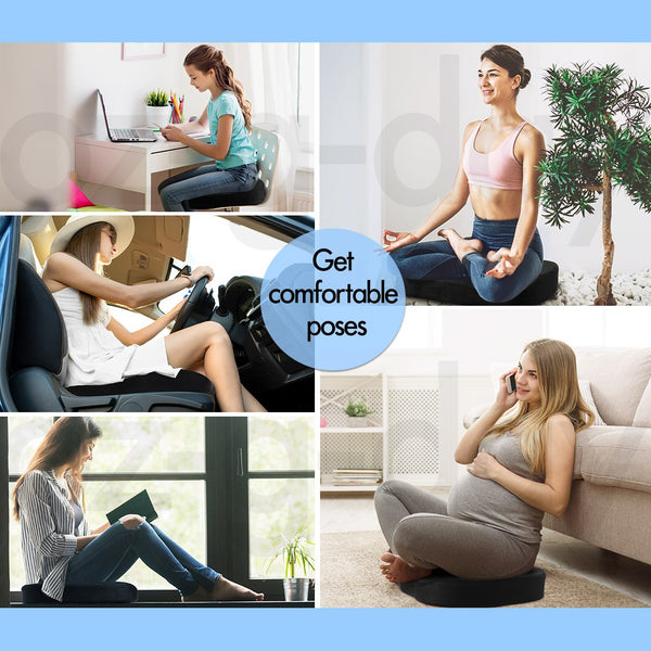 Seat Posture Cushion Office Chair Pad Memory Foam Pillow Pain Relief M