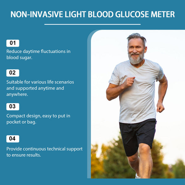 Non-Invasive Light Blood Glucose Monitor Blood Sugar Meter Diabetes Te