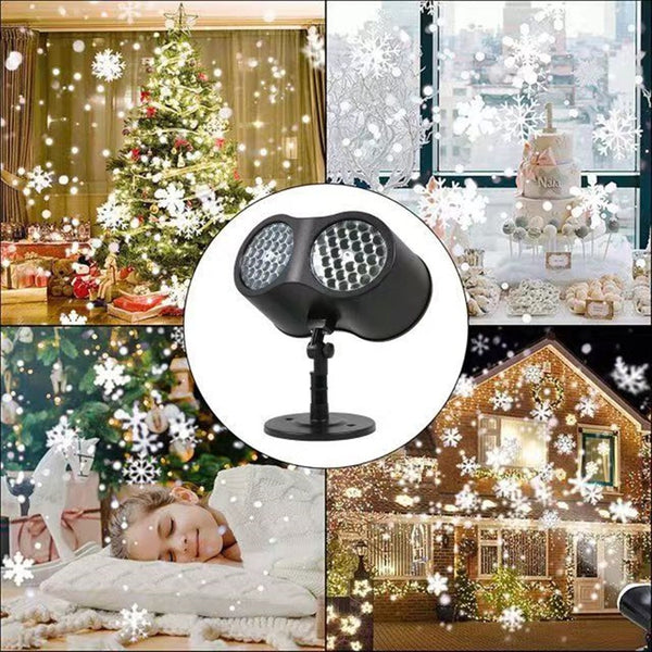 Party Dual Head Christmas Moving Christmas Patterns Laser Lamp Project