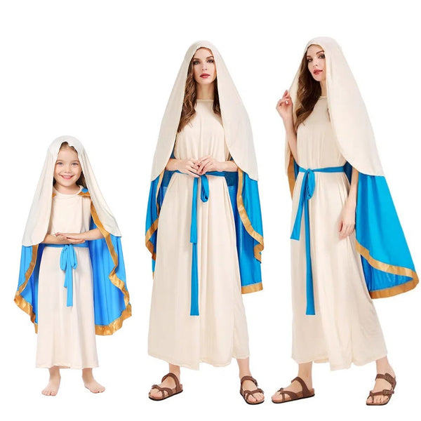 Book Week Girls Virgin Mary Costume Cosplay Party Halloween Religious