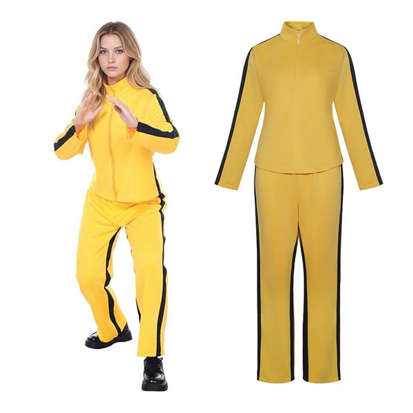 Kill Bill Beatrix Kiddo Cosplay Costume – Women Yellow Jumpsuit Outfit