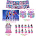 Banner KPop Demon Hunters Balloons Cake Toppers Birthday Party Supplie