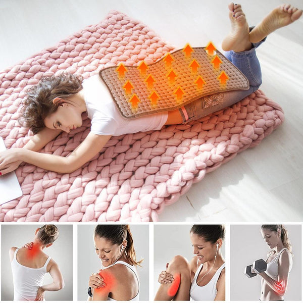 Electric Heat Pad Adjustable Heating Mat Warmer Blanket Back Pain Reli