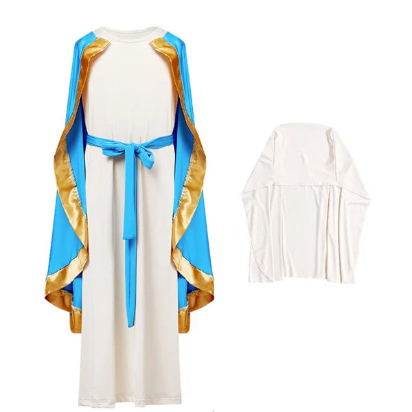Book Week Girls Virgin Mary Costume Cosplay Party Halloween Religious