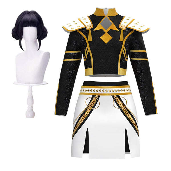 Kids K-Pop Demon Hunters Wig Girls Costume Rumi Mira Zoey Cosplay Fanc