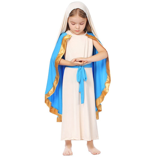 Book Week Girls Virgin Mary Costume Cosplay Party Halloween Religious