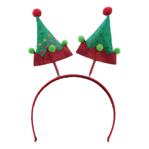 Christmas headband style: Two Elf Hats, novelty party headband