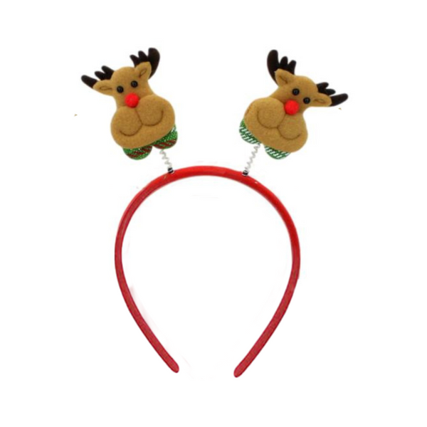 Christmas headband style: Two Reindeer, novelty party headband
