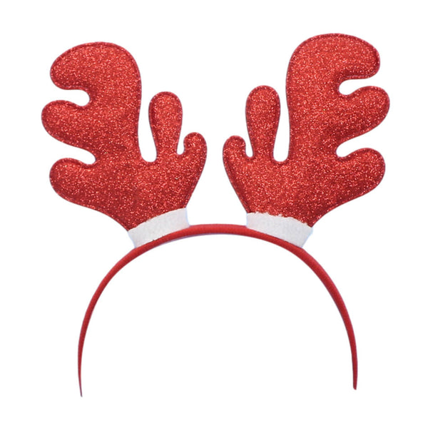 Christmas headband style: Reindeer Antlers Red, novelty party headband