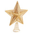 Style A layered gold star tree topper with spiral base