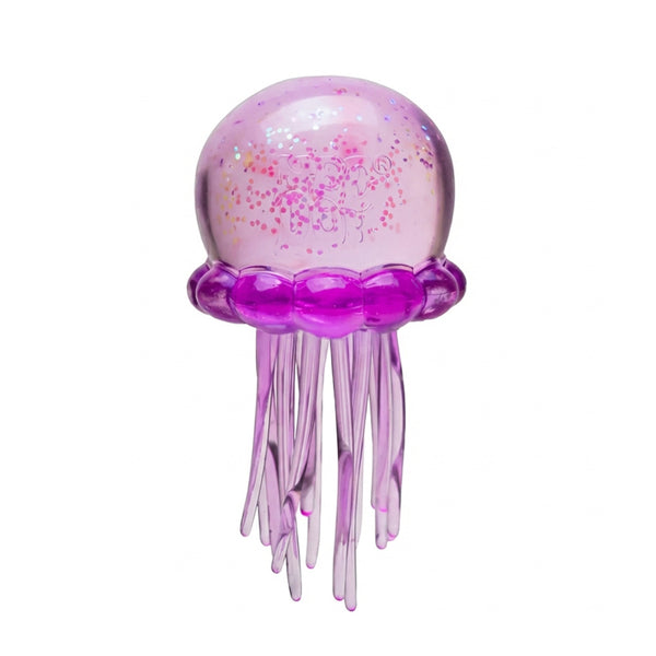 Purple jellyfish squishy with glitter