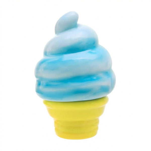 Blue swirl ice cream cone squishy
