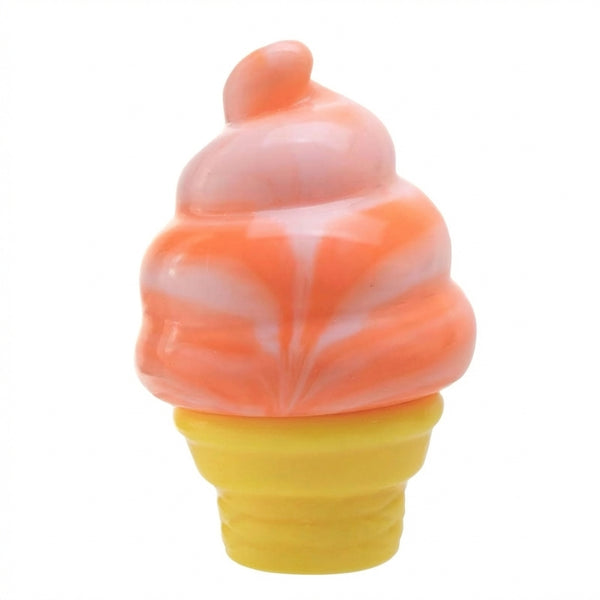 Orange swirl ice cream cone squishy