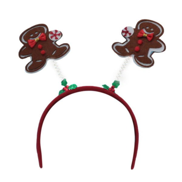 Christmas headband style: Two Gingerbread Men, novelty party headband