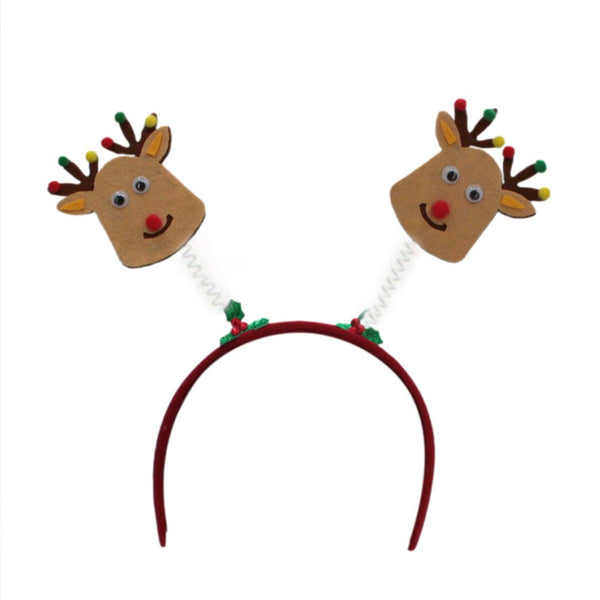 Christmas headband style: Two Reindeer, novelty party headband