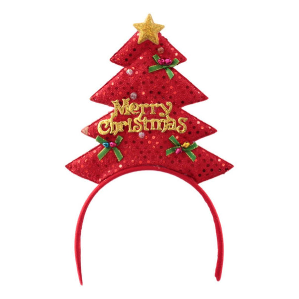 Christmas headband style: Christmas Tree (Red), novelty party headband