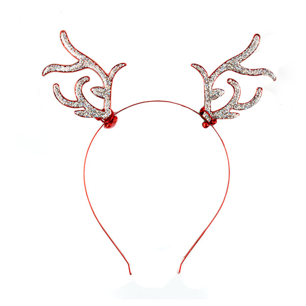 Christmas headband style: Metal Reindeer Antlers, novelty party headband