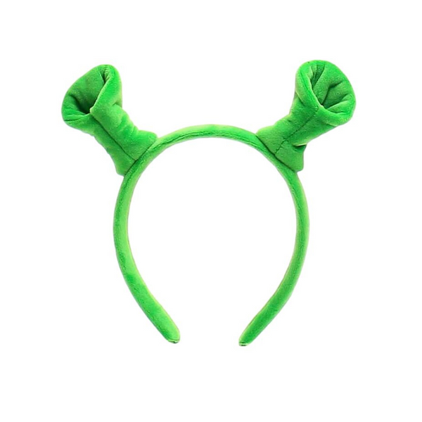 Christmas headband style: Green Ogre Ears, novelty party headband