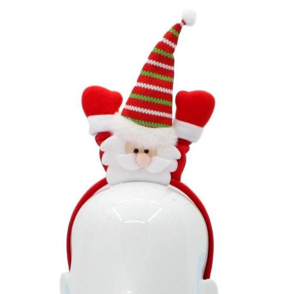 Christmas headband style: Waving Santa, novelty party headband
