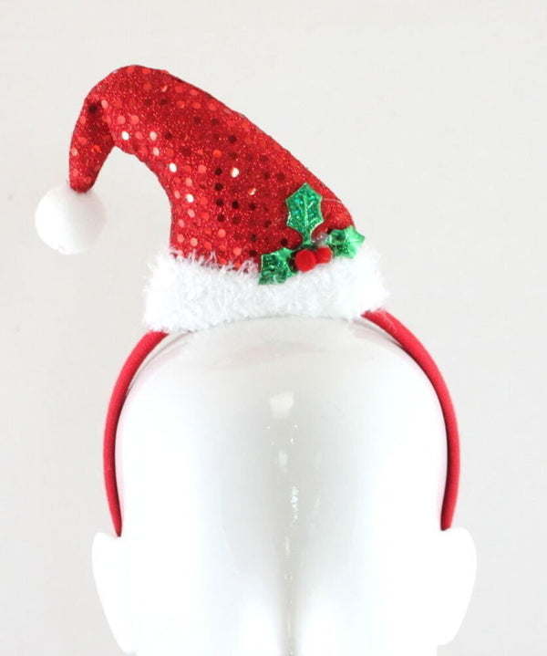 Christmas headband style: Santa Hat, novelty party headband
