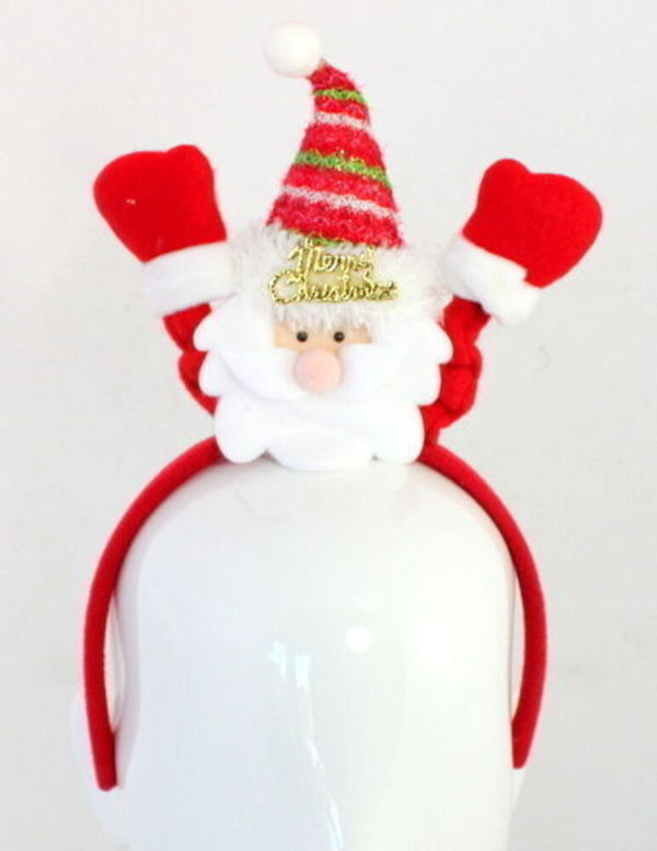 Christmas headband style: Waving Santa, novelty party headband