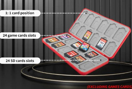 24in1 Magnetic Game Card Case Cover Storage Box Holder For Nintendo Switch /Lite - Lets Party