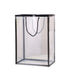 10PCS Clear Acrylic Gift Bags Floral Tote Bags Rope Handle Gift Packaging White Pink Black
